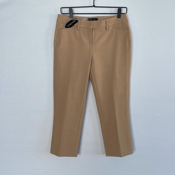 NWT WHBM The Slim  Crop Pant Size 2 Tan - Picture 4 of 15
